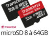 Bon Plan : Les microSDHC/XC Transcend 8Go/16Go/32Go/64Go classe 10 de 4€ à 19€