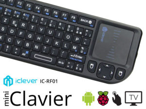 iClever IC-RF01 – le mini Clavier en forme de télécommande pour votre Raspberry Pi à 17€