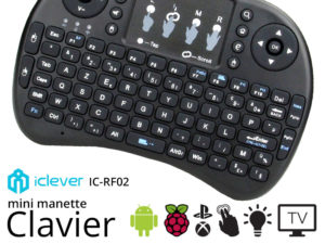 Rii mini i8 / iClever IC-RF02 – Clavier + manette pour votre Box TV ou mini PC dès 14€