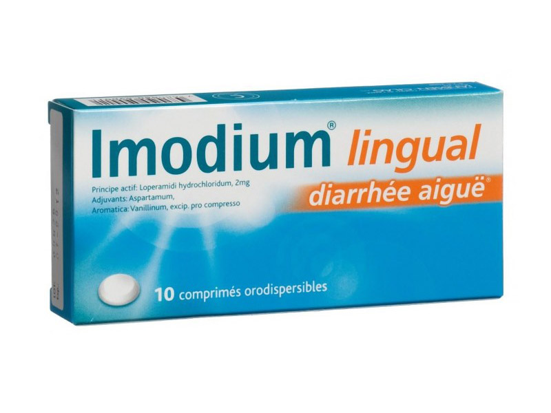 Imodium Lingual diarrhée tourista turista